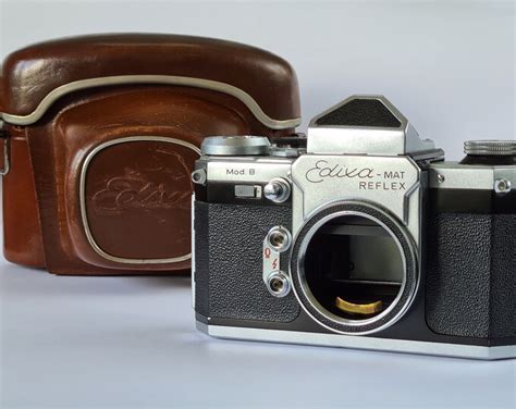 1960 S Wirgin Edixa Mat Reflex Mod B 35mm Film Camera Body With Case