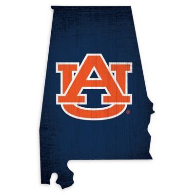 Auburn University Team Color Logo State Sign | Bed Bath & Beyond ...