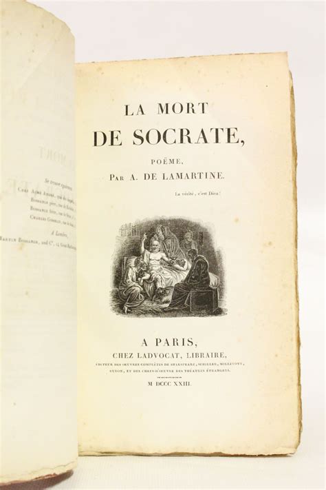 LAMARTINE La Mort De Socrate Edition Originale Edition Originale