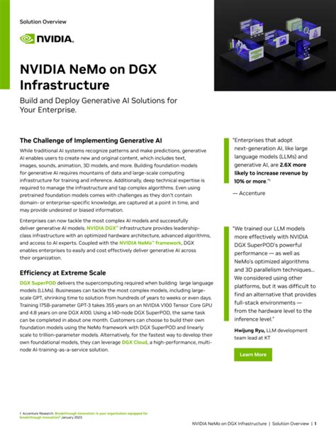 Nvidia Nemo On Dgx Infrastructure