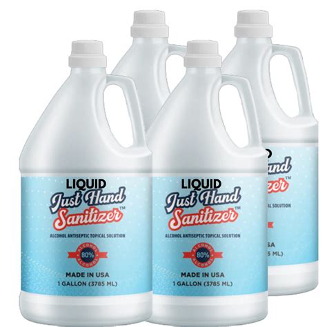 Gallon Liquid Hand Sanitizer 4 Bottles 51005 Watson Distributing