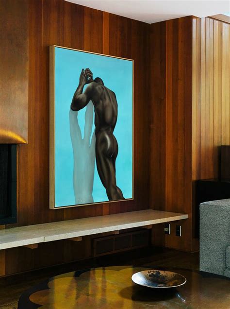 Male Nude Oil Painting Naked Man Nude Original Art Herb Ritts Art