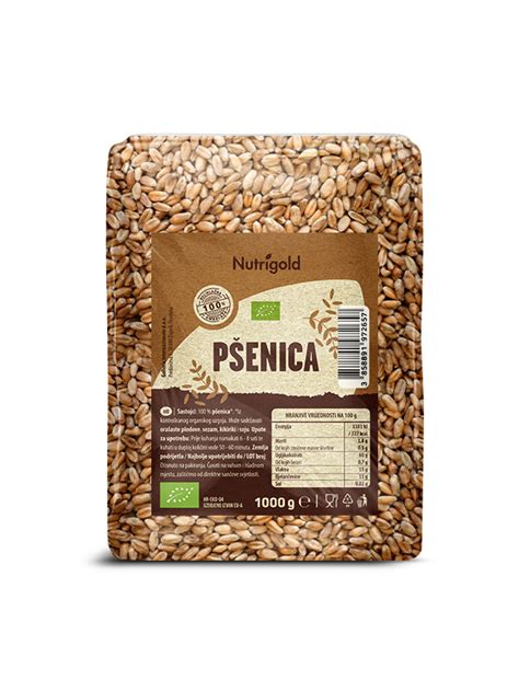 Nutrigold Pšenica Ekološka 1000g SAMO 1 45 Tovarna Zdrave Hrane