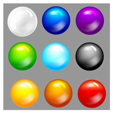 Glass Orb Buttons 133615 Free Ai Eps Download 4 Vector