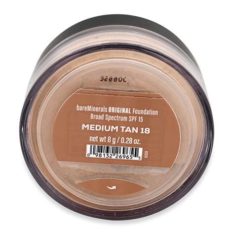 Bareminerals Original Foundation Broad Spectrum Spf 15 Medium Tan 18 0