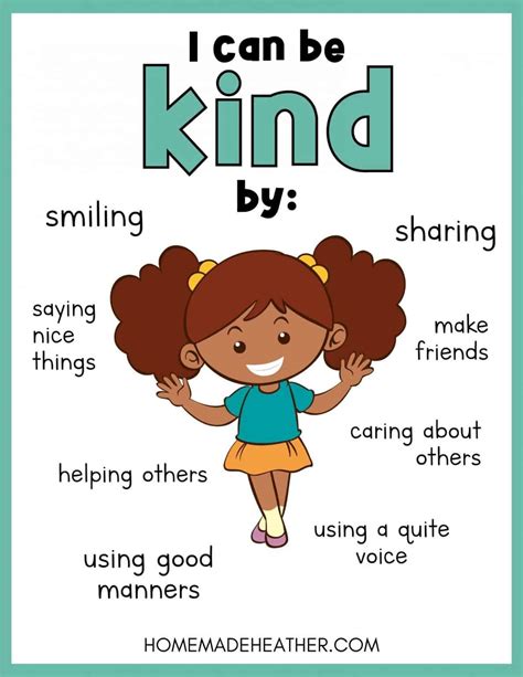 Free Preschool Kindness Activity Printables Homemade Heather