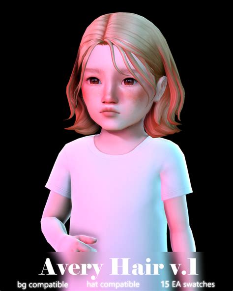 Toddler Hair Pack No9 Sunivaa Toddler Hair Sims 4 Sims Baby Sims