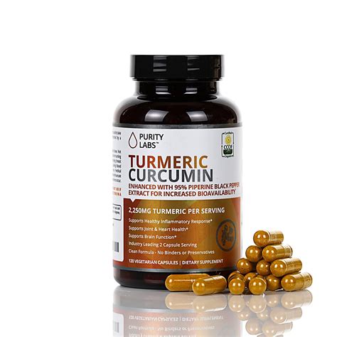 Buy Purity Labs Organic Turmeric Curcumin Black Pepper Piperine