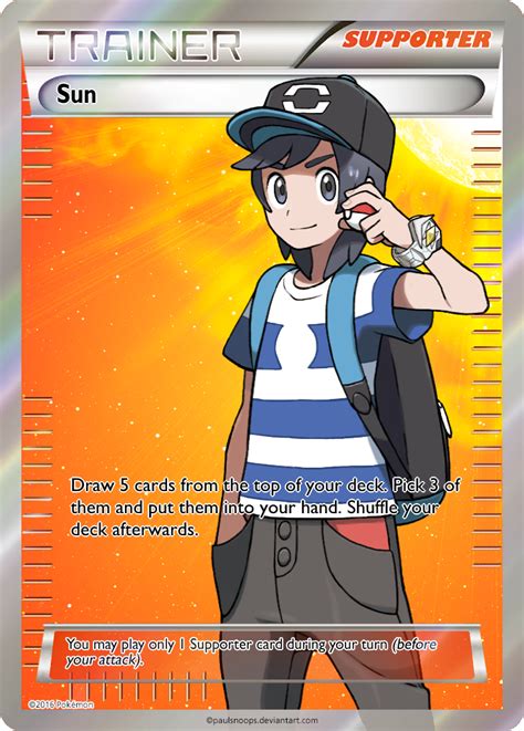 Trainer Sun Fa Custom Pokemon Card By Kryptixdesigns On Deviantart