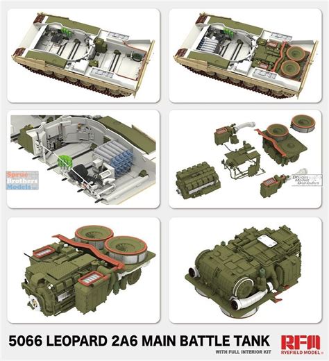 RFMRM5066 1 35 Rye Field Model Leopard 2A6 With Full Interior Sprue