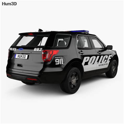 Ford Explorer Police Interceptor Utility with HQ interior 2019 3D model ...