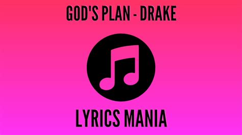 God S Plan Drake Lyrics Youtube