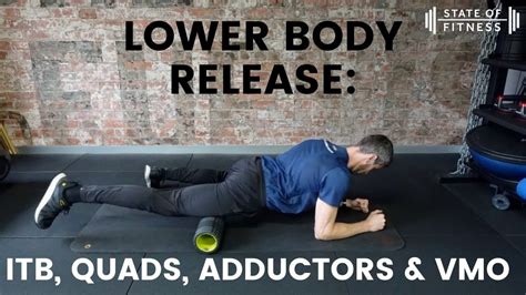 Foam Roll Quads Itb Adductors And Vmo State Of Fitness Soft Tissue