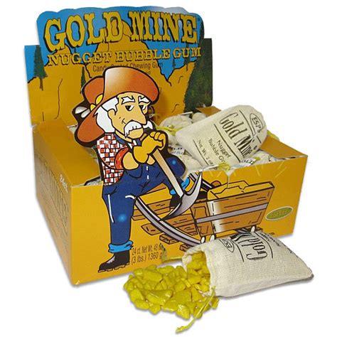 Gold Mine Nugget Bubble Gum Blooms Candy And Soda Pop Shop