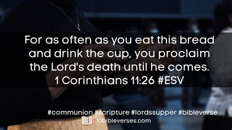 The Lords Supper Scripture Communion Bible Verses