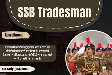 Ssb Tradesman Recruitment