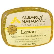 Amazon.com : Clearly Natural Glycerine Soap Bar Lemon - 4 Oz, 4 pack ...