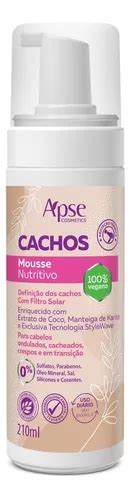 Mousse Modelador Apse Cachos Nutritivo 210ml MercadoLivre