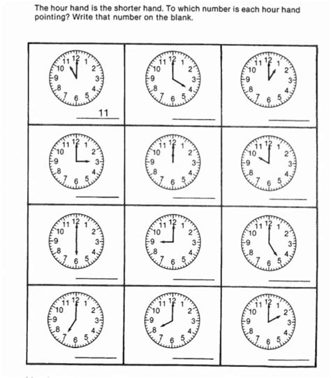 Telling Time To The Hour And Half Hour Worksheet Teach Starter