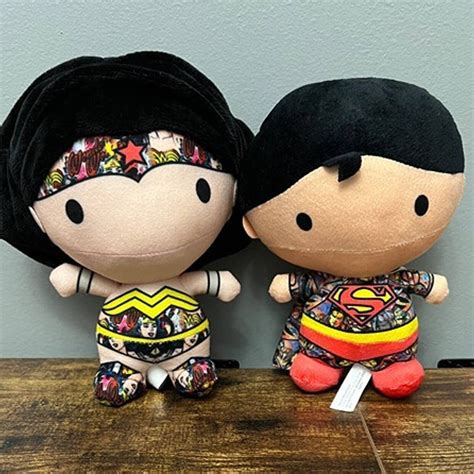 Justice League Wonder Woman & Superman Chibi Plush