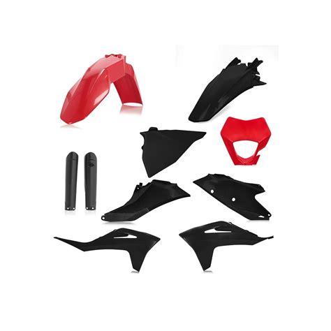 Kit Completo Plasticos Acerbis Gasgas Ec Ecf Rojo Negro