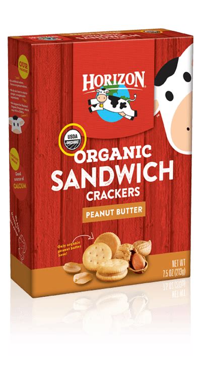 Organic Peanut Butter Sandwich Crackers Horizon Peanut Butter Sandwich Organic Peanut