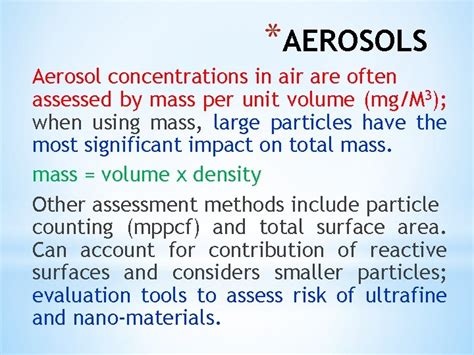 Industrial Hygiene Sampling And Sizing Of Airborne Particles