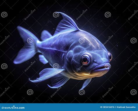 Abyssal Ocean Scene With Whale, Fish, And Coral Vector Illustration ...