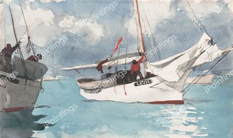 The Fishing Boats, Key West Painting by Winslow Homer Reproduction ...