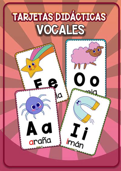 Tarjetas Did Cticas De Las Vocales Portal De Educaci N