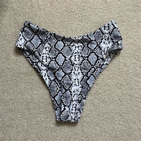 Swim Snake Skin Bikini Bottom Poshmark