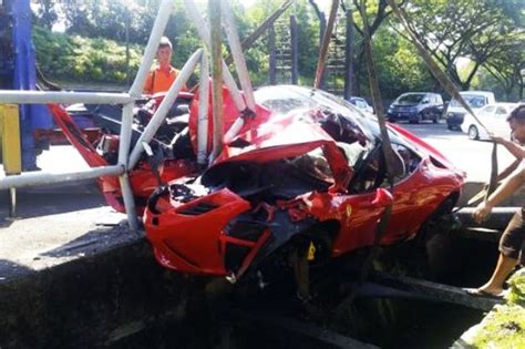 How Did This Ferrari Owner Walk Away From This Crash Without So Much As