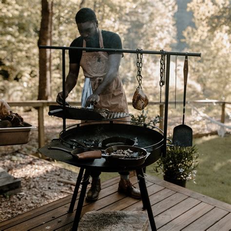 Cowboy Fire Pit Grill Open Fire Cooking Barebones