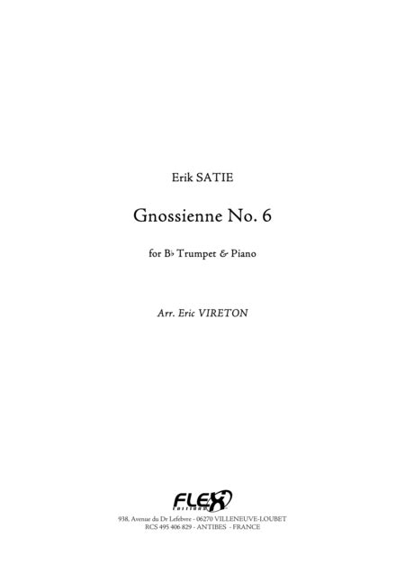 Partitions Gratuites Satie Erik Gnossienne 1 Trompette Sib Ou