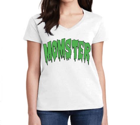 Momster Halloween T Shirt Mom Halloween Shirt Monster Etsy