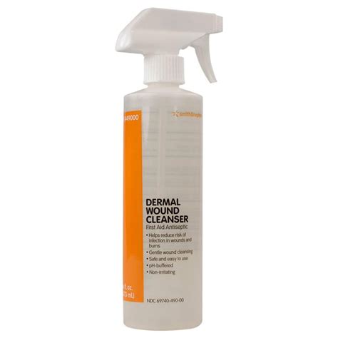 Smith Nephew Dermal Wound Cleanser 16 Oz Spray Bottle Wound Wash