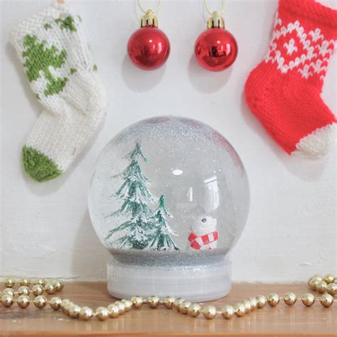 Diy Polar Bear Snow Globes Holiday Art Project — Art Camp