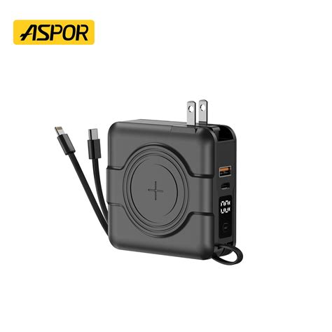 Multi Purpose Portable 10000mah Power Bank 5 In 1 With Foldable Stand