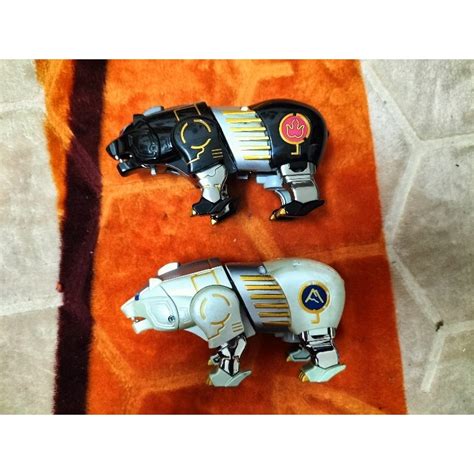 Original Bandai Sentai Wild Force Gaoranger Dx Gao Bear And Gao Polar