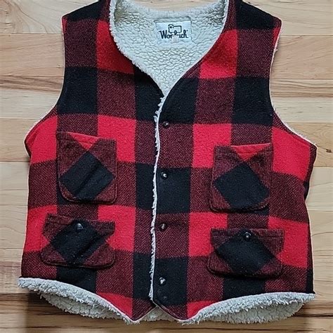 Woolrich Jackets Coats Vintage Woolrich Buffalo Plaid Wool Vest