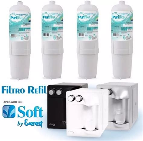 Kit 4 Filtros Refil Purificador De Agua Soft Everest Mercado Livre