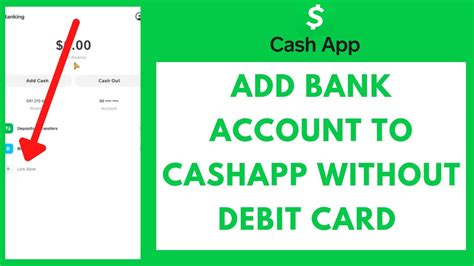 How To Add Bank Account To Cashapp Without Debit Card Quick And Easy Youtube