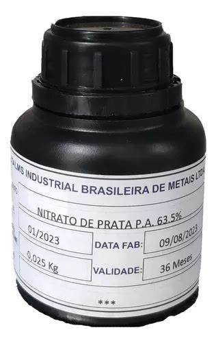 Nitrato Prata Pa 25 G Puríssimo Com Laudo Frete Grátis