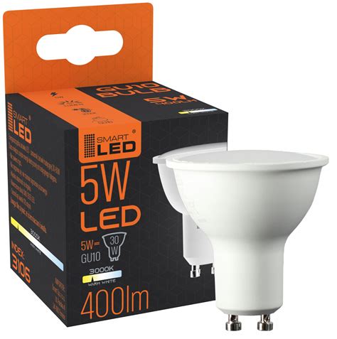 Żarówka Gu10 Led 2835 Smd 5w Ra80 Ciepła Biała 3106 • Cena Opinie