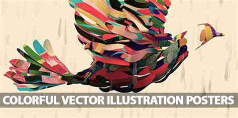 25 Colorful Vector Illustration Posters Vector Graphic Design Junction