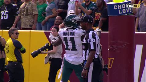 Highlight: A.J. Brown catches 2nd TD of the day in double coverage