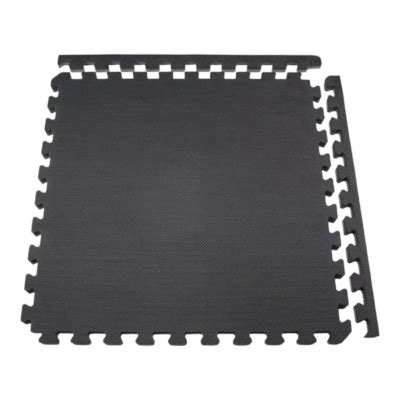 Generico Alfombra Piso Goma Eva Piezas X Negro Falabella