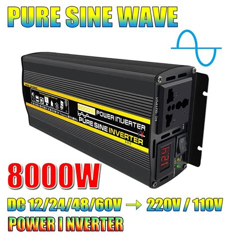 Cheap Pure Sine Wave Inverter 12v24v48v60v To Ac 110v 220v 80006000