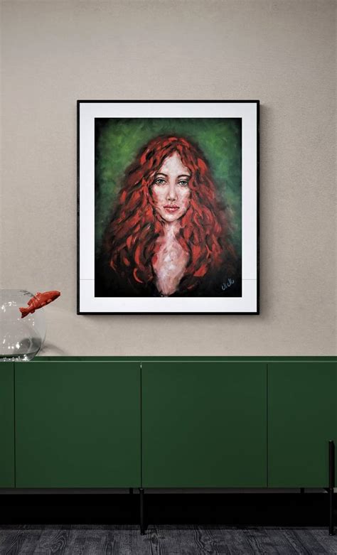 Redhead Beauty Painting By Mateja Marinko Saatchi Art