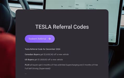 Tesla Referral Codes